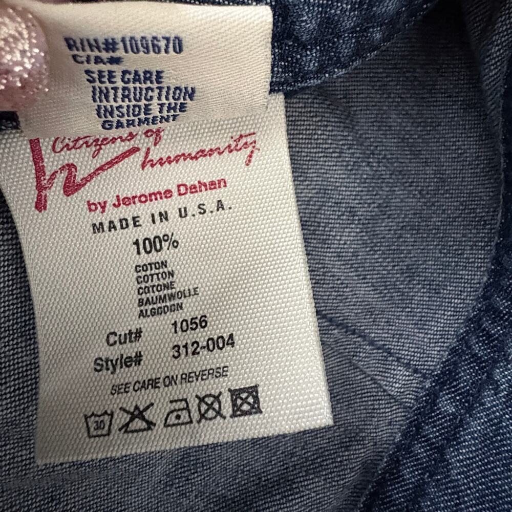 Citizens of Humanity Jerome Dahan miniskirt denim Sz 27 vixen CoastalCowgirl Y2k - Picture 7 of 7